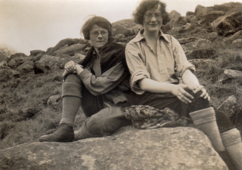Berta Gough and Ena Fairclough, Glyders, c1930, above YHA Idwal Cottage